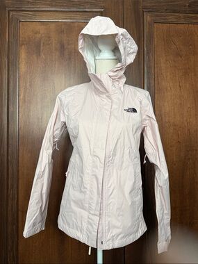 The North Face Women's Pale Pink Hooded Rain Shell